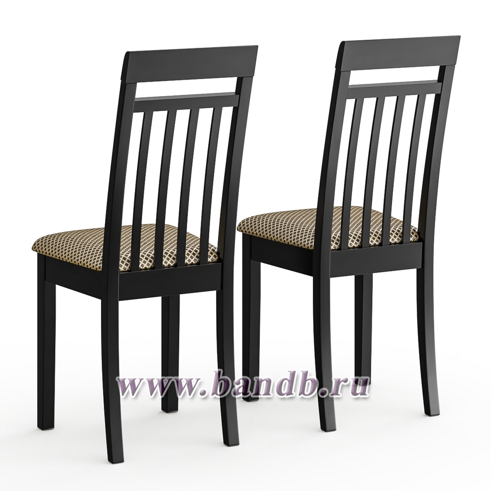 Два стула Мебель--24 Гольф-11 цвет массив берёзы венге обивка ткань атина коричневая Картинка № 2