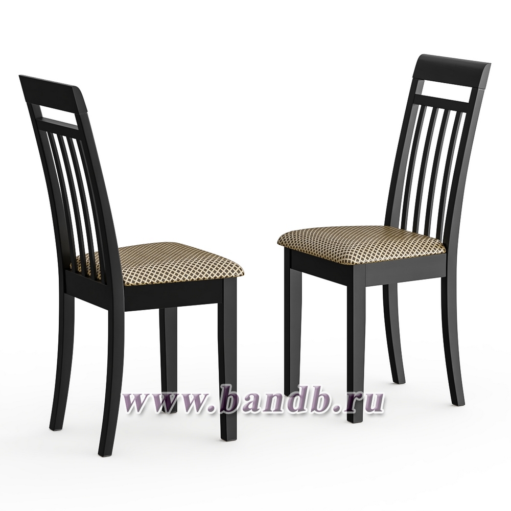 Два стула Мебель--24 Гольф-11 цвет массив берёзы венге обивка ткань атина коричневая Картинка № 3