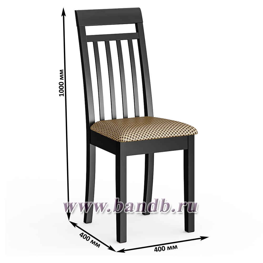 Два стула Мебель--24 Гольф-11 цвет массив берёзы венге обивка ткань атина коричневая Картинка № 6