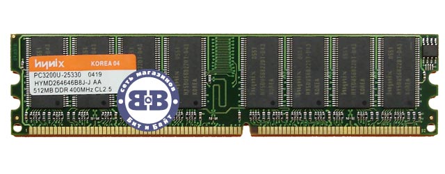 Оперативная память RAM DIMM DDR 512Mb PC3200 DDR400 Hynix Картинка № 1