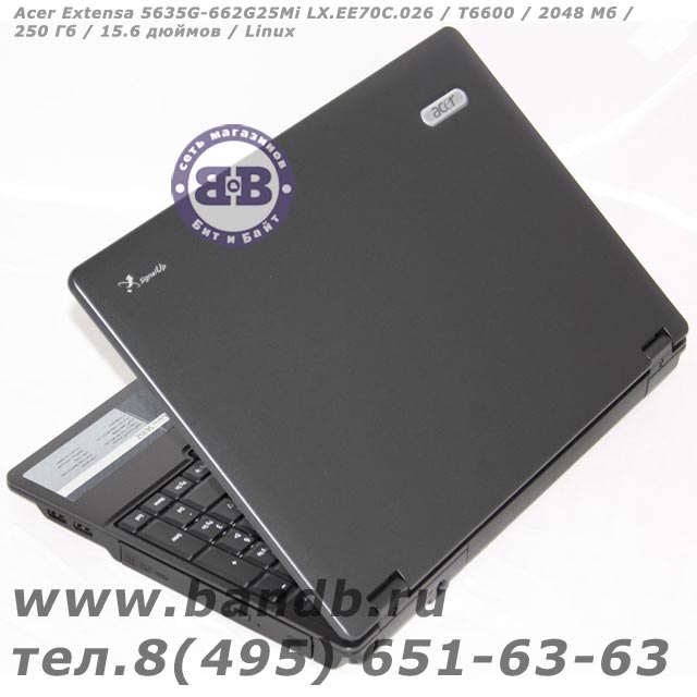 Acer Extensa 5635G-662G25Mi LX.EE70C.026 / T6600 / 2048 Мб / 250 Гб / 15.6 дюймов / Linux Картинка № 2