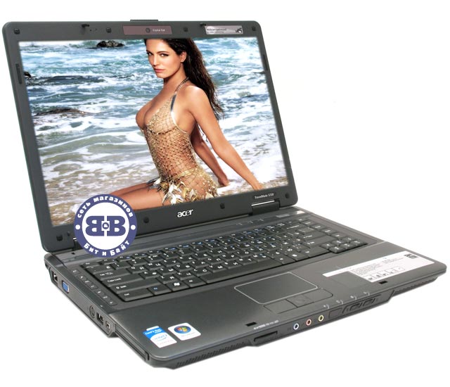 Ноутбук ACER TravelMate 5720 T7300 / 1024Mb / 160Gb / DVD±RW / Intel X3100 252Mb / Wi-Fi / 15,4 дюйма / WVistaBusiness Картинка № 1