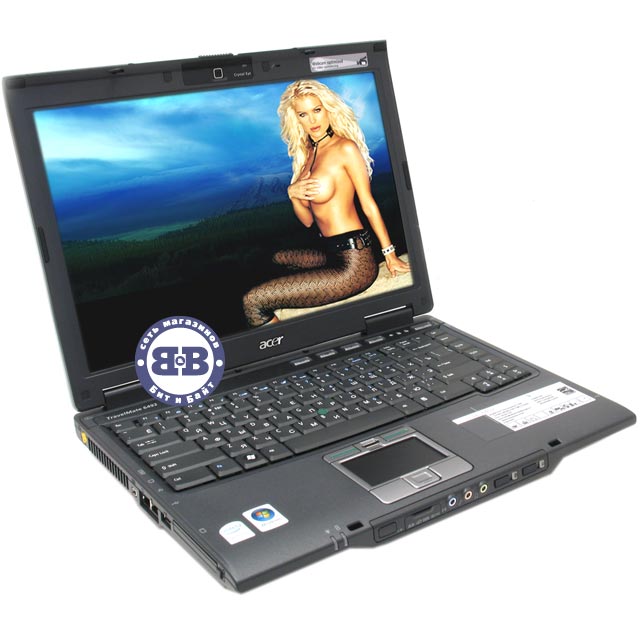 Ноутбук ACER TravelMate 6492 T7300 / 1024Mb / 160Gb /  DVD±RW / Intel X3100 252Mb / Wi-Fi / BT / 14,1 дюйма / WVistaBusiness Картинка № 1