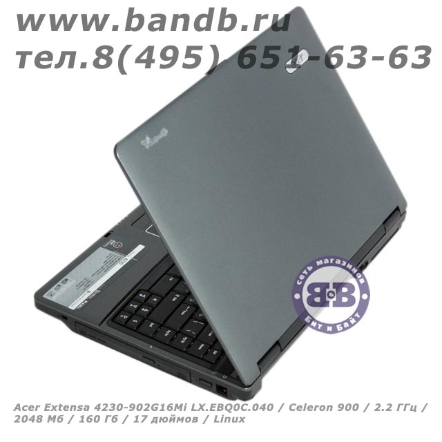 Acer Extensa 4230-902G16Mi LX.EBQ0C.040 / Celeron 900 / 2.2 ГГц / 2048 Мб / 160 Гб / 17 дюймов / Linux Картинка № 2