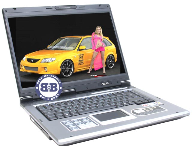 Ноутбук ASUS A6R CM-440 / 512Mb / 60Gb / DVD±RW / ATI200M-128Mb / 15,4 дюйма Картинка № 1