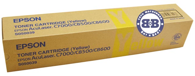Жёлтый тонер-картридж для Epson AcuLaser C8600 серии C13S050039 Yellow 0039 Картинка № 1