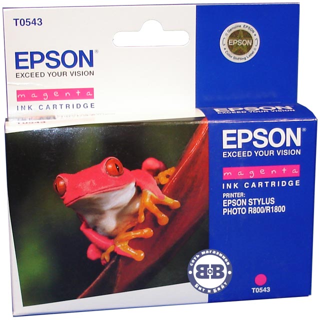 Пурпурный картридж для Epson R800, R1800 C13T054340 T0543 Картинка № 1