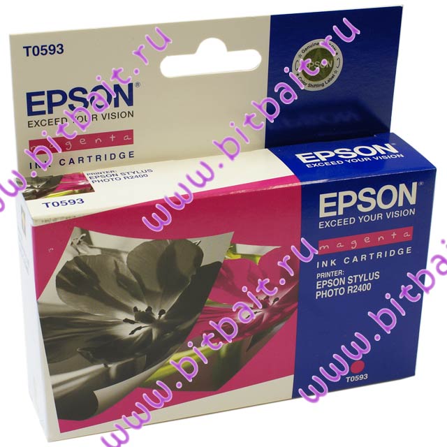 Пурпурный картридж для Epson R2400 C13T059340 T0593 Картинка № 1