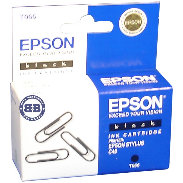 Чёрный картридж для Epson C48 C13T066140 T066 Картинка № 1