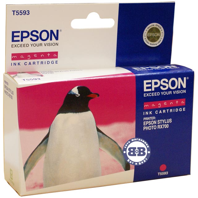 Пурпурный картридж для Epson RX700 C13T559340 T5593 Картинка № 1