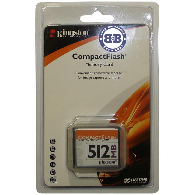 Compact Flash Card 512Mb Kingston CF/512 Retail Картинка № 3