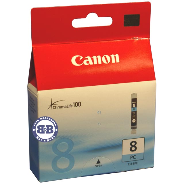 Фото-синий картридж для Canon Pixma iP6600D CLI-8PC 13мл. Картинка № 1