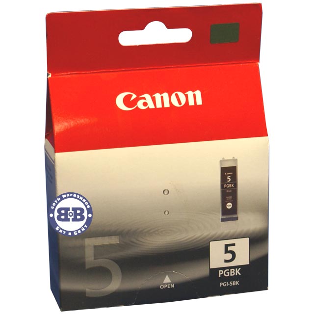 Фото-чёрный картридж для Canon Pixma iP4200, iP5200, iP5200R, MP500, MP530, MP800, MP800R, MP830 и др. PGI-5BK 26мл. Картинка № 1