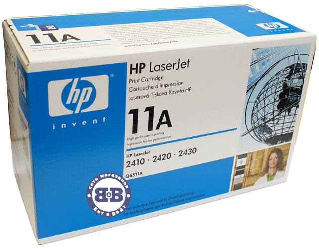 Чёрный картридж для HP LaserJet 2400 серии (Q6511A) HP 11A Картинка № 1