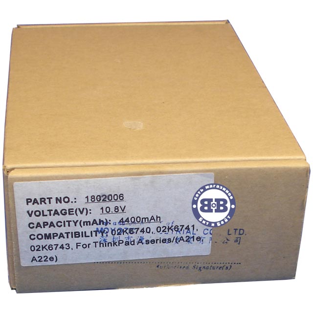 Батарея IBM A21E 10.8V 4400mAh для ноутбуков IBM ThinkPad A21E/A22E series Картинка № 2