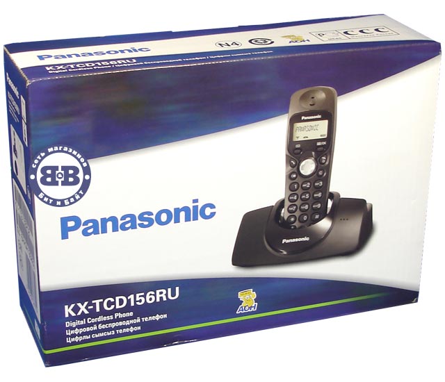 Телефон Panasonic KX-TCD156RUB DECT Black 156 Картинка № 3