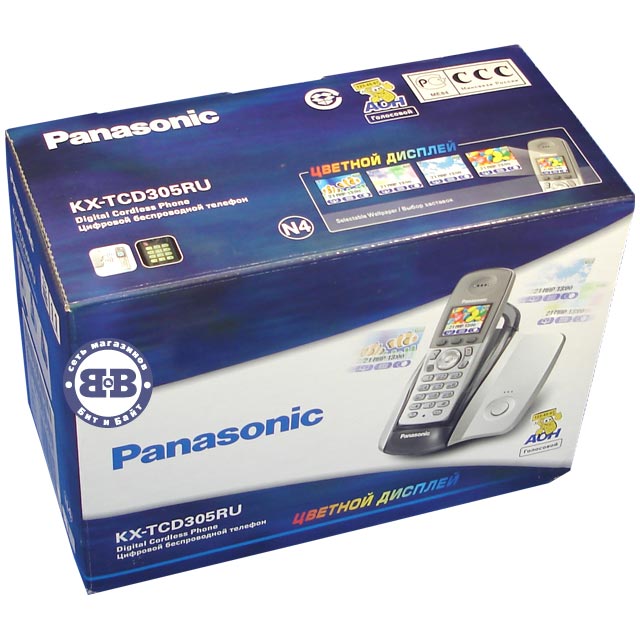 Телефон Panasonic KX-TCD305RUS DECT Silver 305 Картинка № 3