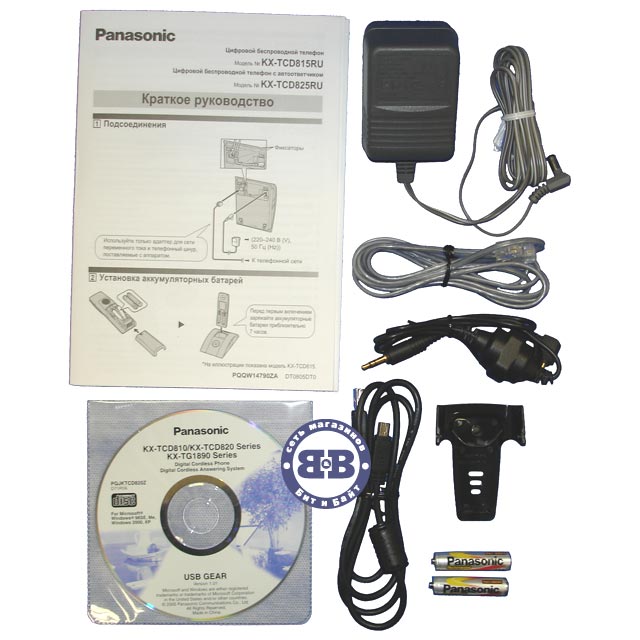 Телефон Panasonic KX-TCD815RUT DECT Titanium 815 Картинка № 3
