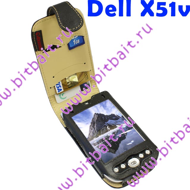 Чехол Krusell для КПК Dell Axim x50/x50v/x51/x51v Krusell Blue Label Orbit with Multidapt чёрный (75280) + клипса (58124) Картинка № 1