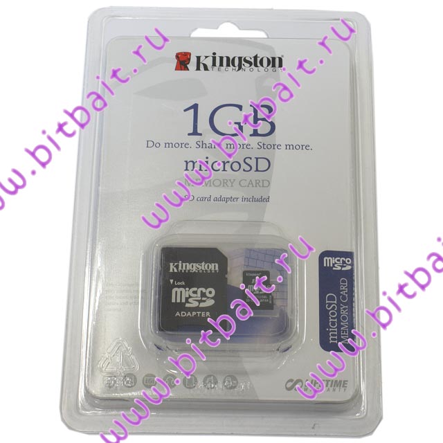 Secure Digital Card 1024Mb Micro-SD Kingston (microSD) Memory Card Картинка № 3