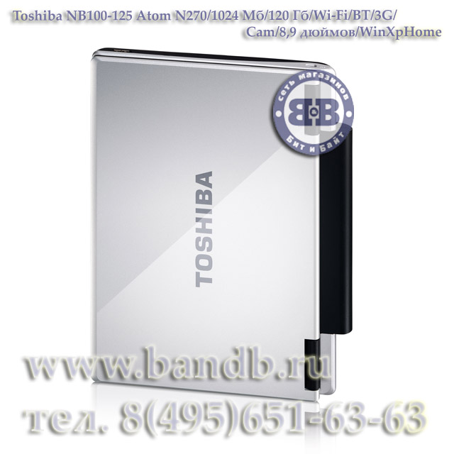 Ноутбук Toshiba NB100-125 Atom N270 / 1024Mб / 160Гб / Wi-Fi / BT / Cam / 8,9 дюймов / WinXPHome Картинка № 7
