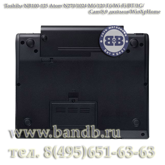 Ноутбук Toshiba NB100-125 Atom N270 / 1024Mб / 160Гб / Wi-Fi / BT / Cam / 8,9 дюймов / WinXPHome Картинка № 8