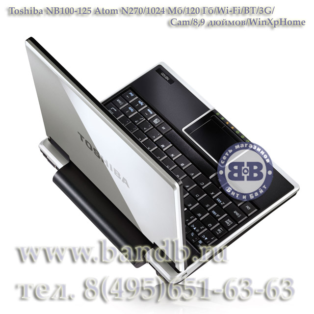 Ноутбук Toshiba NB100-125 Atom N270 / 1024Mб / 160Гб / Wi-Fi / BT / Cam / 8,9 дюймов / WinXPHome Картинка № 11
