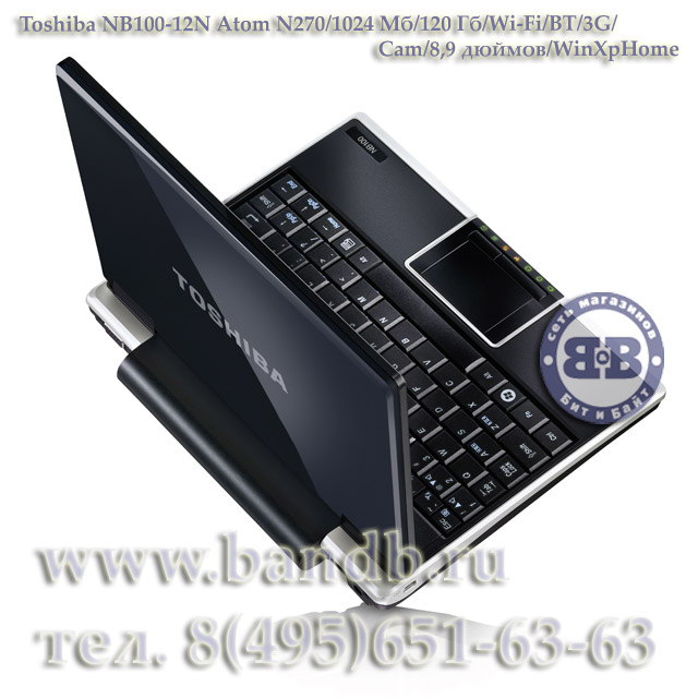 Ноутбук Toshiba NB100-12N Atom N270 / 1024Мб / 120Гб / Wi-Fi / BT / 3G / Cam / 8,9 дюймов / WinXpHome Картинка № 10
