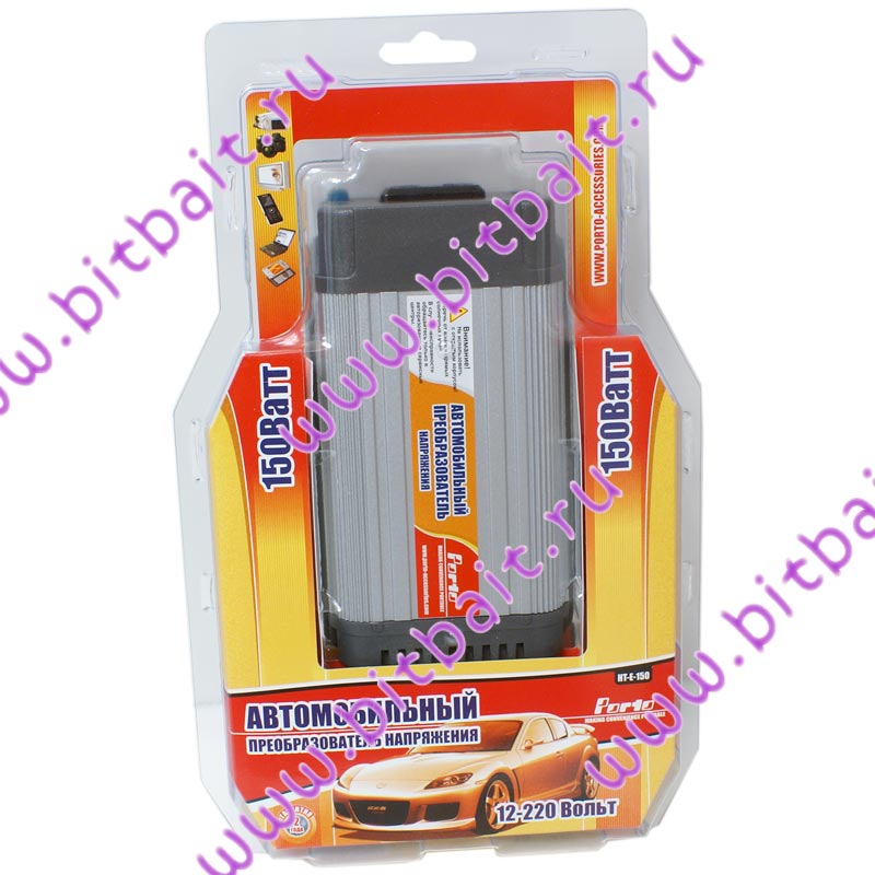 Автомобильный преобразователь напряжения, инвертор Porto 12v --> 220V 150W HT-E-150 Картинка № 6