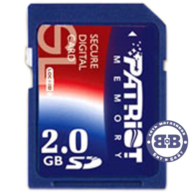 Secure Digital Card 2048Mb Patriot 40x (SD) Memory Card Картинка № 1