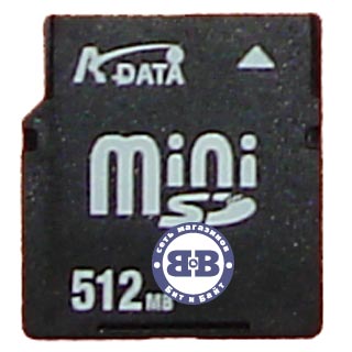 Secure Digital Card 512Mb Mini-SD A-Data 60x (miniSD) Memory Card Картинка № 1