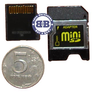 Secure Digital Card 512Mb Mini-SD A-Data 60x (miniSD) Memory Card Картинка № 2