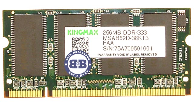 Память для ноутбука DDR 256Mb PC2700 Kingmax Картинка № 1