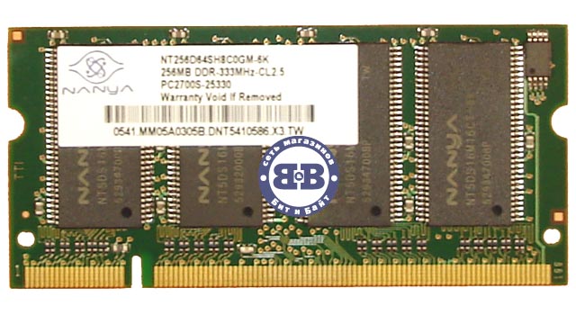 Память для ноутбука DDR 256Mb PC2700 Nanya Картинка № 1