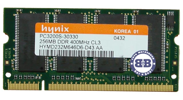 Память для ноутбука DDR 256Mb PC3200 Hynix original Картинка № 1