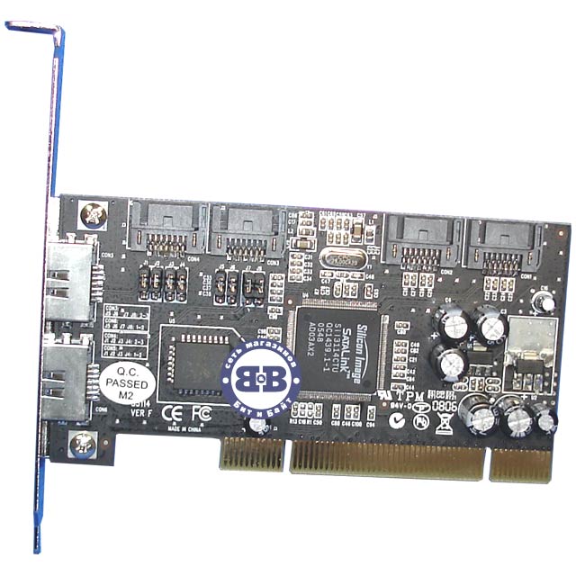 Контроллер ST-Lab A223 PCI SATA W/Raid 150MBps 2+4 port SI3114 RTL Картинка № 1