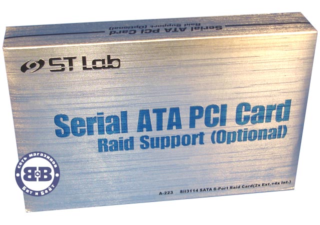 Контроллер ST-Lab A223 PCI SATA W/Raid 150MBps 2+4 port SI3114 RTL Картинка № 3
