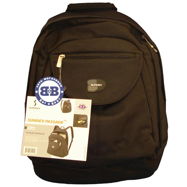Сумка-рюкзак для ноутбука SUMDEX PON-304 BK Картинка № 1
