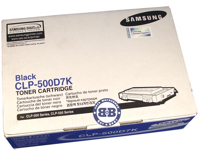 Картридж с черным тонером Samsung CLP-500D7K для моделей CLP-500, 500N, CLP-550, 550N Картинка № 1