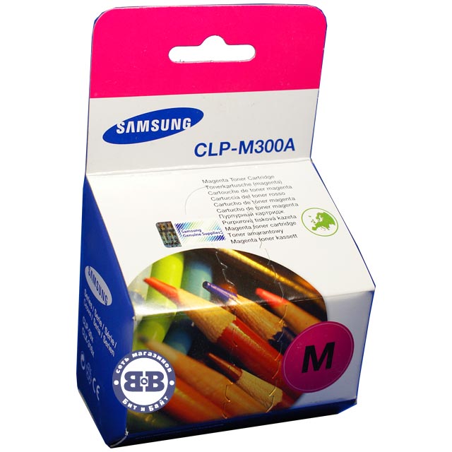 Картридж с пурпурным тонером Samsung CLP-M300A для моделей CLP-300, 300N, CLX-3160N, 3160FN Картинка № 1