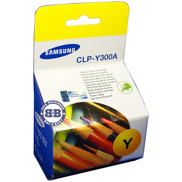 Картридж с жёлтым тонером Samsung CLP-Y300A для моделей CLP-300, 300N, CLX-3160N, 3160FN Картинка № 1