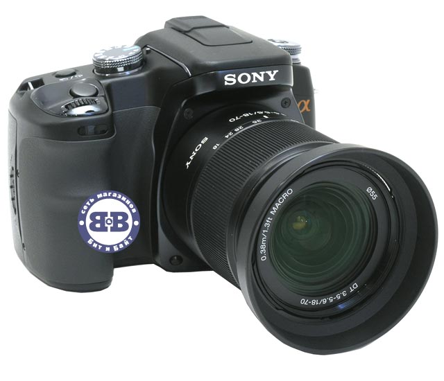 Цифровой зеркальный фотоаппарат Sony Alpha DSLR-A100K/B Black 10.2Mpx объектив - Sony Lens 18-70 Картинка № 1