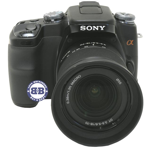 Цифровой зеркальный фотоаппарат Sony Alpha DSLR-A100K/B Black 10.2Mpx объектив - Sony Lens 18-70 Картинка № 2