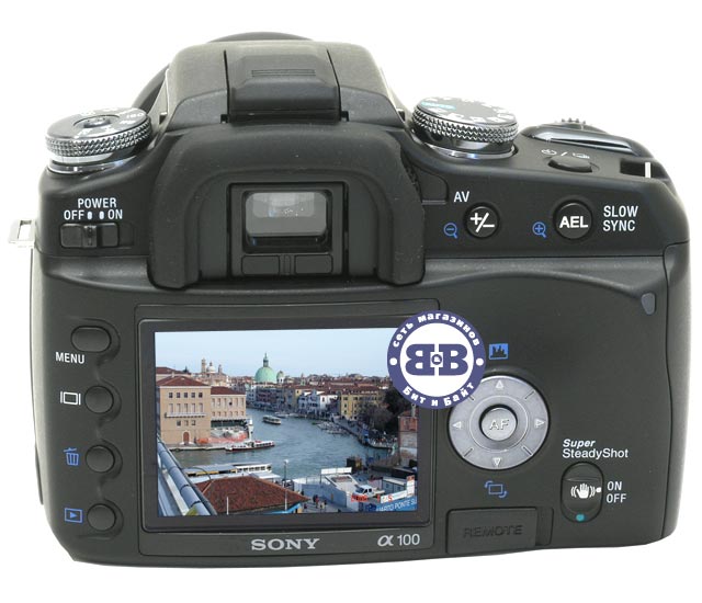 Цифровой зеркальный фотоаппарат Sony Alpha DSLR-A100K/B Black 10.2Mpx объектив - Sony Lens 18-70 Картинка № 3