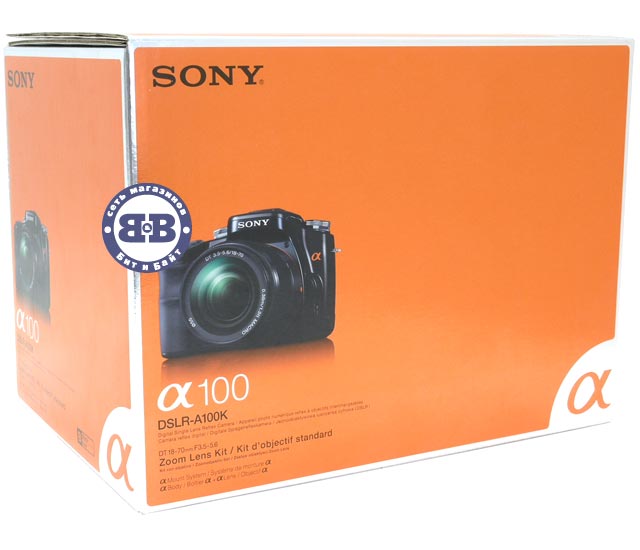 Цифровой зеркальный фотоаппарат Sony Alpha DSLR-A100K/B Black 10.2Mpx объектив - Sony Lens 18-70 Картинка № 9