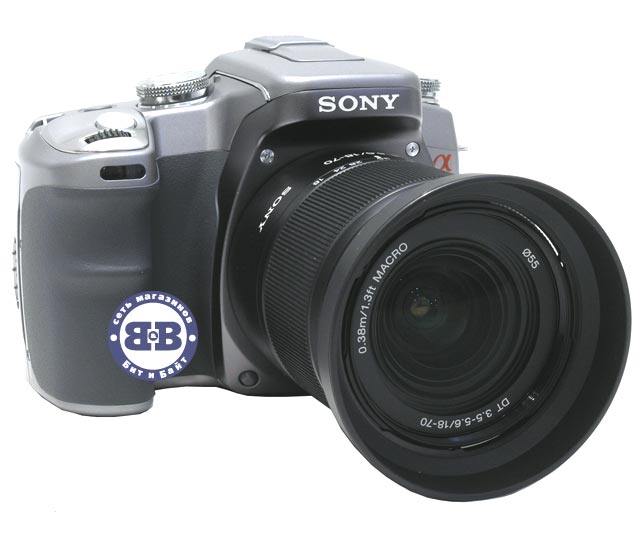 Цифровой зеркальный фотоаппарат Sony Alpha DSLR-A100K/S Silver 10.2Mpx объектив - Sony Lens 18-70 Картинка № 1