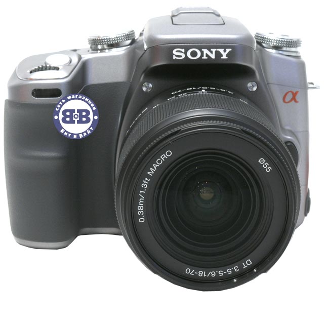 Цифровой зеркальный фотоаппарат Sony Alpha DSLR-A100K/S Silver 10.2Mpx объектив - Sony Lens 18-70 Картинка № 2