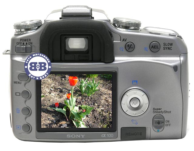 Цифровой зеркальный фотоаппарат Sony Alpha DSLR-A100K/S Silver 10.2Mpx объектив - Sony Lens 18-70 Картинка № 3