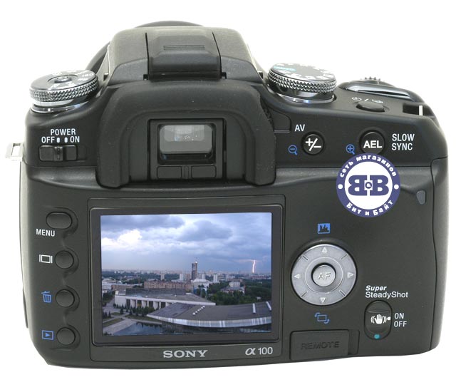 Цифровой зеркальный фотоаппарат Sony Alpha DSLR-A100W 10.2Mpx два объектива - Sony Lens 18-70 и 75-300 мм Картинка № 4