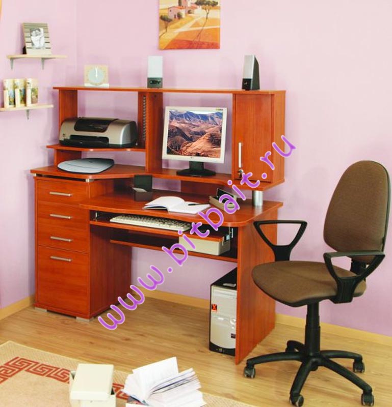Стол компьютерный Сигма-4 цвет миланский орех Картинка № 4